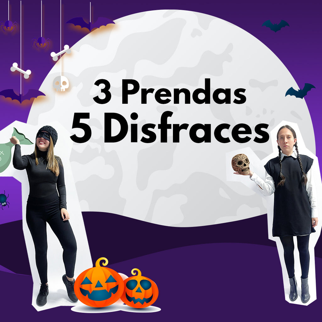 3 PRENDAS, 5 DISFRACES